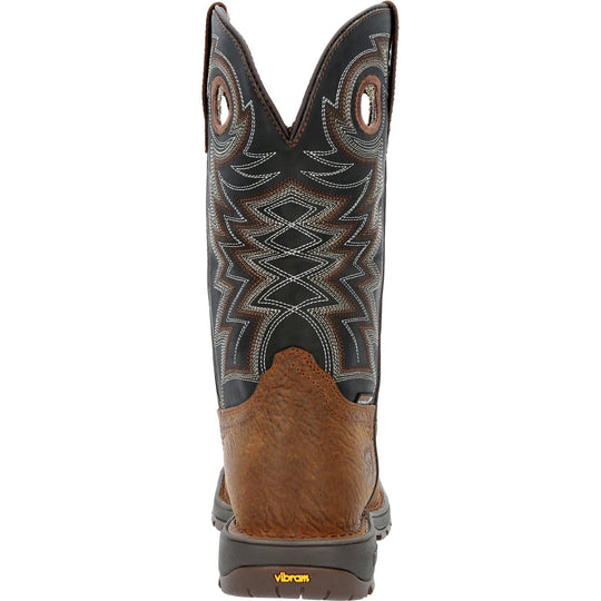 Rocky Men's Legacy 32 11" Steel Toe Waterproof Western Work Boot- Brown- RKW0356 - Overlook Boots