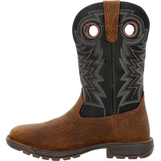 Rocky Men's Legacy 32 11" Steel Toe Waterproof Western Work Boot- Brown- RKW0356 - Overlook Boots
