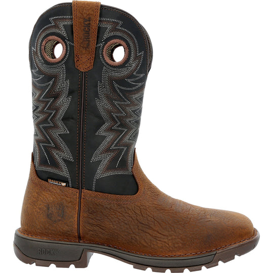 Rocky Men's Legacy 32 11" Steel Toe Waterproof Western Work Boot- Brown- RKW0356 - Overlook Boots
