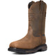 Ariat Men's WorkHog XT Patriot Carbon Toe Waterproof Pull-On Work Boot - Distressed Brown - 10036002 - Overlook Boots