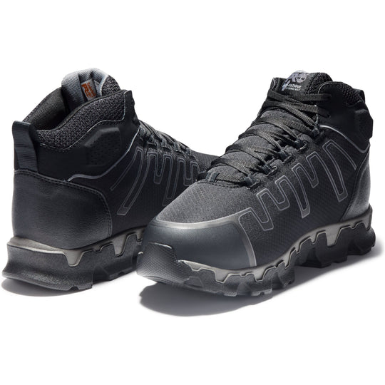 Timberland Pro Men's Powertrain Sport Alloy Toe Internal Met Guard Work Shoe - Black - TB0A1GHM001 - Overlook Boots