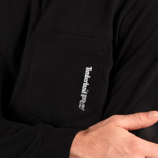 Timberland Pro Men's Base Plate Long Sleeve - Black - TB0A1HVN015  - Overlook Boots