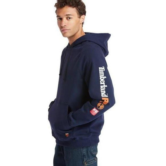 Timberland Pro Men's Flame Resistant Hood Honcho Work Pullover - Navy - TB0A1VAJ410  - Overlook Boots