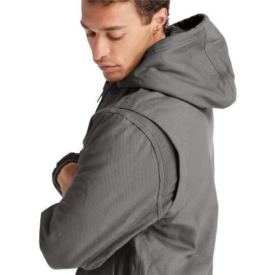 Timberland PRO Gritman Chamarra de Lona con Forro para Hombre, Con Capucha - Pewter - TB0A1VB4060 - Imagen 4