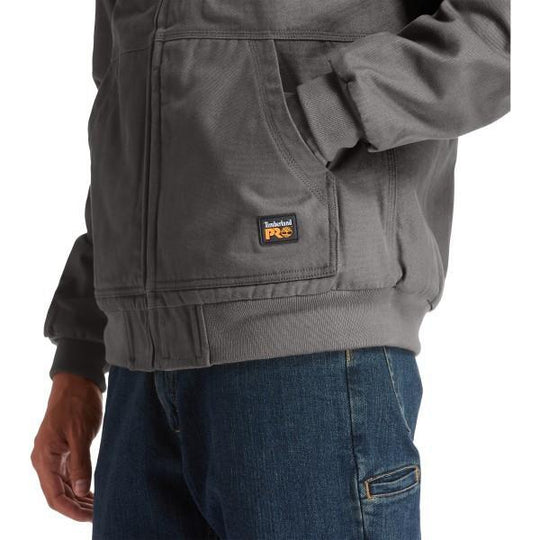 Timberland PRO Gritman Chamarra de Lona con Forro para Hombre, Con Capucha - Pewter - TB0A1VB4060 - Imagen 3