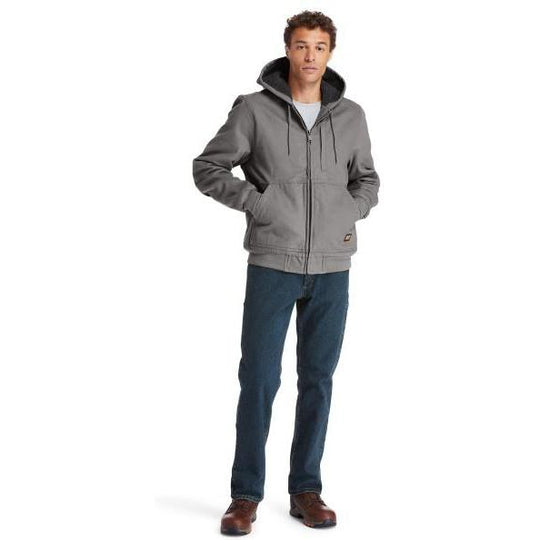 Timberland PRO Gritman Chamarra de Lona con Forro para Hombre, Con Capucha - Pewter - TB0A1VB4060 - Imagen 10