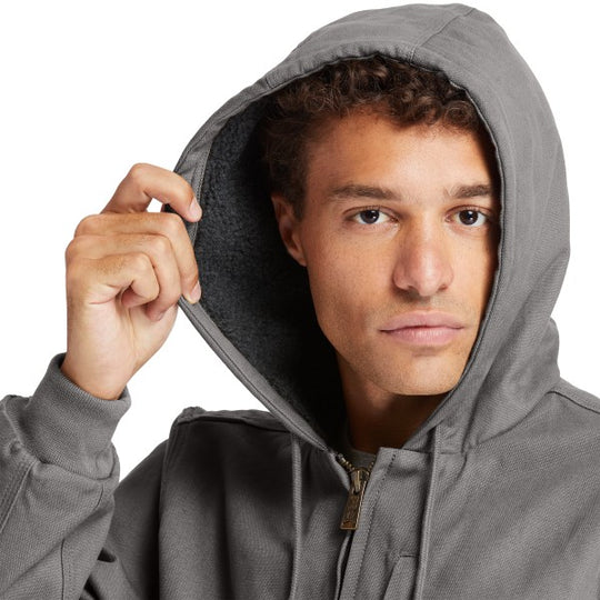 Timberland PRO Gritman Chamarra de Lona con Forro para Hombre, Con Capucha - Pewter - TB0A1VB4060 - Imagen 5