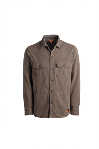 Timberland Pro Men's Mill River Fleece Work Shirt Jacket - Pewter - TB0A1VCQ060  - Overlook Boots