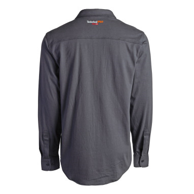 Timberland Pro Men's Flame Resistant Cotton Core Button Work Shirt - Charcoal - TB0A236V003  - Overlook Boots