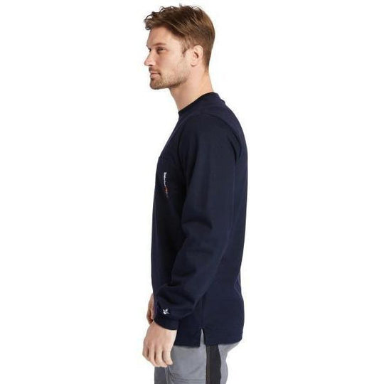 Timberland PRO Playera de Trabajo con Bolsillo para Hombre, Resistente al Fuego - Azul Marino - TB0A23PF410 - Imagen 4