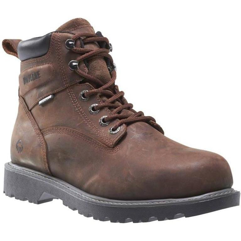 Wolverine Women's Floorhand Steel Toe Waterproof Work Boot - Brown - W10696 5 / Medium / Brown - Overlook Boots