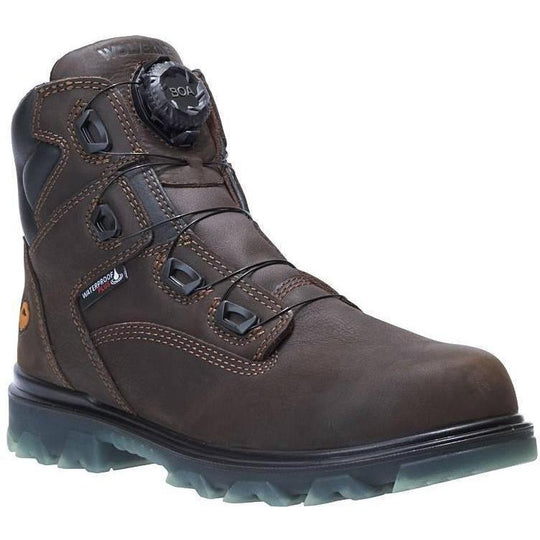 Wolverine Men's I-90 EPX BOA Carbonmax 6" Waterproof Work Boot Coffee W191063 7 / Medium / Brown - Overlook Boots
