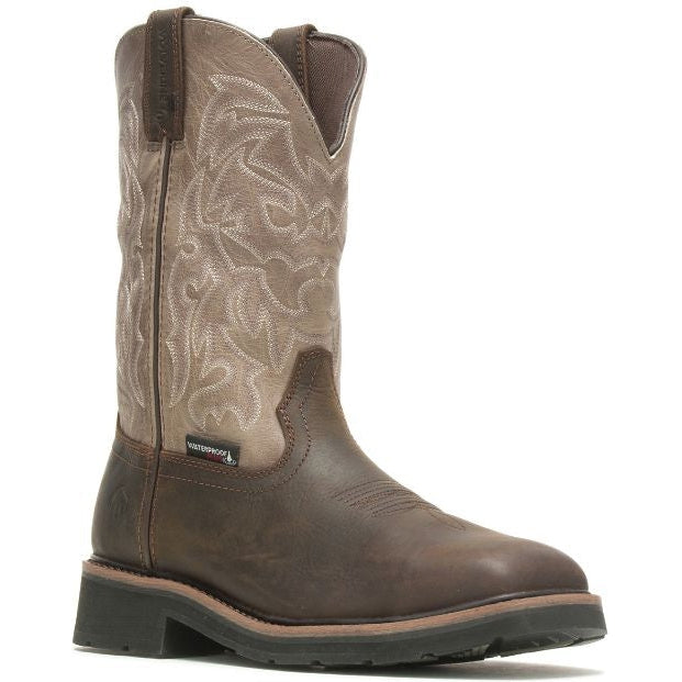 Wolverine Men's Rancher Waterproof Wellington Steel Toe Work Boot Brown W221030 - Overlook Boots