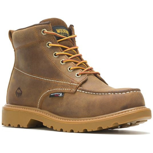 Wolverine Men's Floorhand 6" Steel Toe Waterproof Work Boot -Tan- W221049 - Overlook Boots