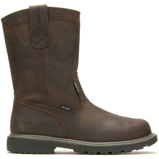 Wolverine Men's Floorhand Met Guard Steel Toe Waterproof Wellington Work Boot - Brown - W231025 7 / Medium / Brown - Overlook Boots