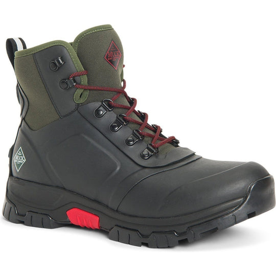 Muck Apex Lace Up Bota para Exteriores para Hombre, Impermeable - Negro - AXML-000