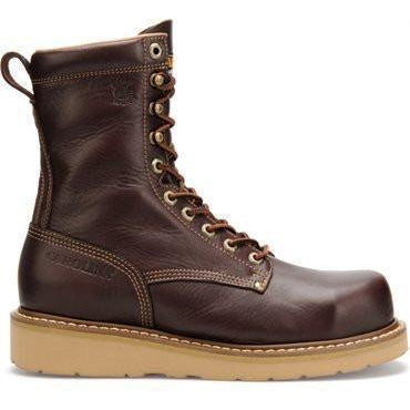 Carolina Men's Amp Hi 8" Broad Toe Wedge Work Boot - Dark Oak - CA8049  - Overlook Boots