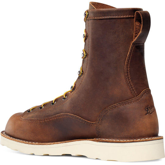 Danner Men's Bull Run USA Made 8" Soft Toe Wedge Work Boot - Brown - 15556 - Overlook Boots
