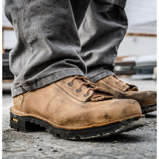 Danner Men's Quarry USA Made 8" Composite Toe Ins Waterproof Work Boot Brown 17321 - Overlook Boots