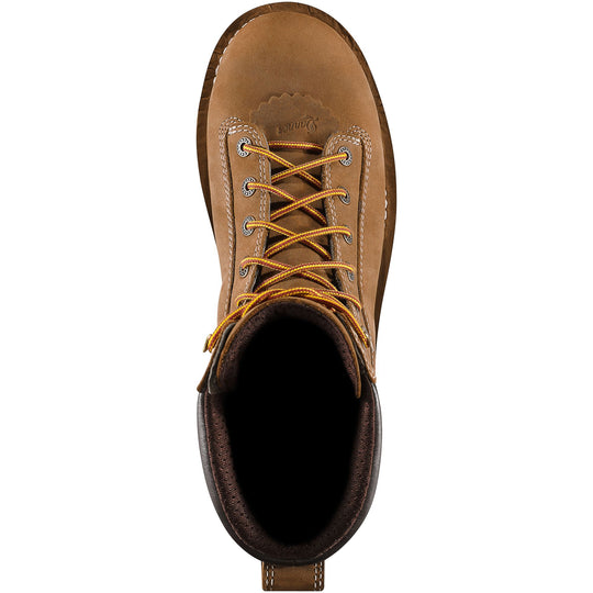 Danner Men's Quarry USA Made 8" Waterproof Work Boot Distressed Brown - 17315 - Overlook Boots