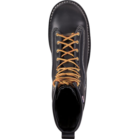 Danner Men's Rain Forest USA Made 8" Composite Toe Waterproof Work Boot Black 11550 - Overlook Boots