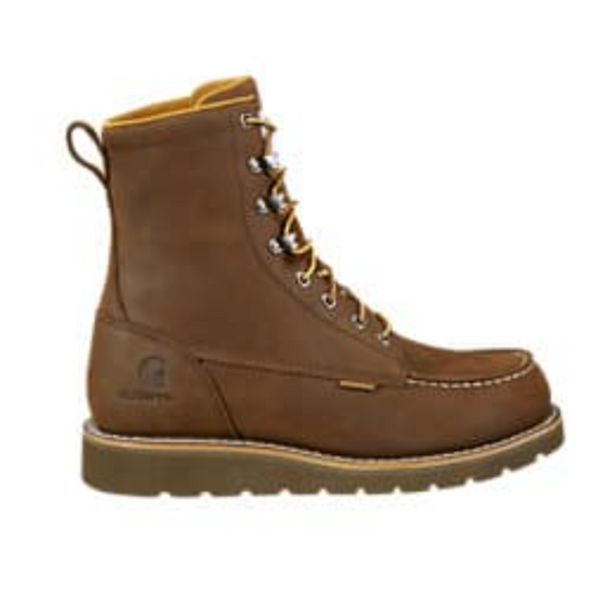 Carhartt Men's Moc 8" Soft Toe Wedge Work Boot -Brown- FW8093-M 8 / Medium / Brown - Overlook Boots
