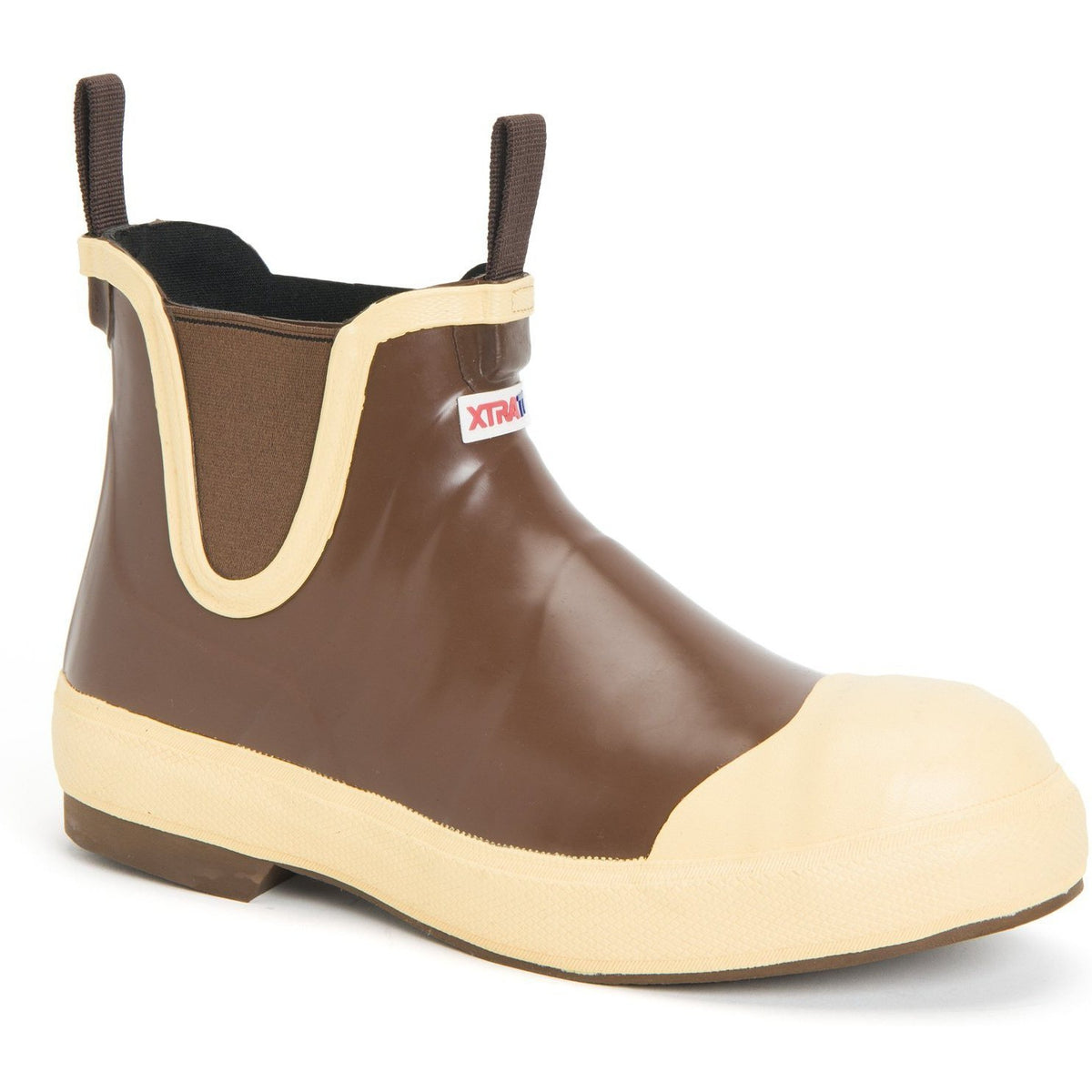 Xtratuf Men's 6" Legacy Ankle Deck Steel Toe Waterproof Boot - Brown - LDB-Steel 7 / Brown - Overlook Boots