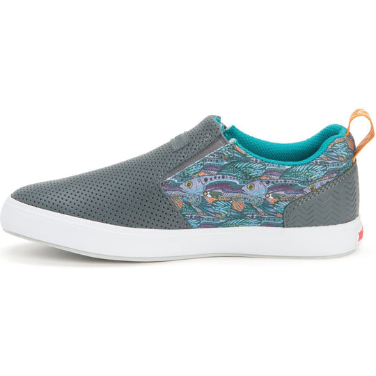 Xtratuf Fishe®Wear Sharkbyte Zapato de Cubierta de Piel para Mujer - Gris - XSW-7GG - Imagen 4