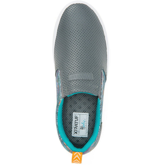 Xtratuf Fishe®Wear Sharkbyte Zapato de Cubierta de Piel para Mujer - Gris - XSW-7GG - Imagen 7
