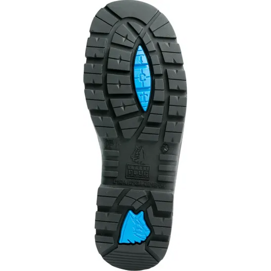 Steel Blue Men's Parkes Side Zipper Water Resistant Steel Toe Hiker Work Boot - Black - 812968 - Overlook Boots