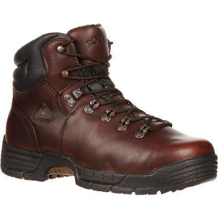 Rocky Men's Mobilite 6" Steel Toe Waterproof Work Boot - Brown - FQ0006114 8 / Medium / Brown - Overlook Boots