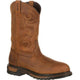 Rocky Men's Original Ride Branson Roper Western Work Boot - Brown - FQ0002733 7.5 / Medium / Brown - Overlook Boots