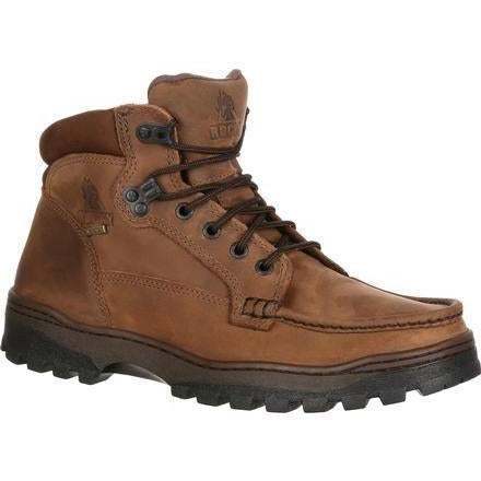 Rocky Men's Outback 6" GORE-TEX Waterproof Hiking Boot - Brown - FQ0008723 3.5 / Medium / Brown - Overlook Boots