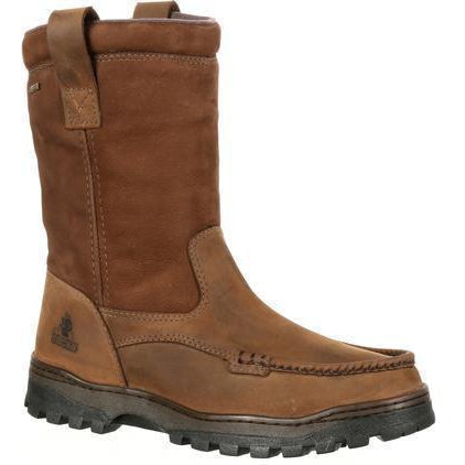 Rocky Men's Outback Gore-Tex Waterproof Wellington Hunting Boot Brown RKS0255 8 / Medium / Brown - Overlook Boots