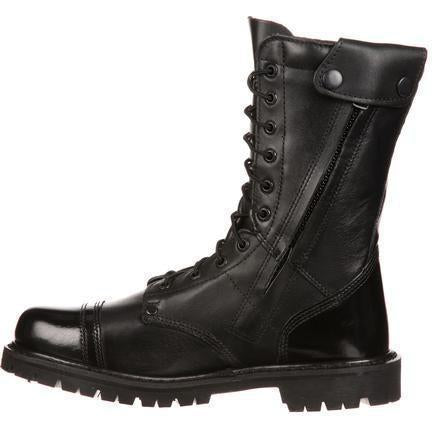 Rocky Men's Side Zipper Jump 10" Duty Boot - Black - FQ0002090 - Overlook Boots