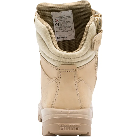Steel Blue Men's Southern Cross 6" Side Zipper Water Resistant Steel Toe Work Boot - Sand - 812961 - Overlook Boots