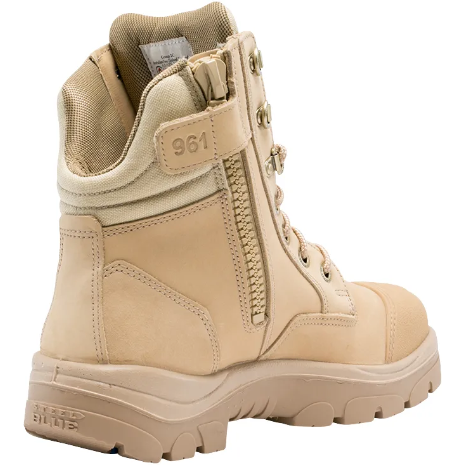 Steel Blue Men's Southern Cross 6" Side Zipper Water Resistant Steel Toe Work Boot - Sand - 812961 - Overlook Boots