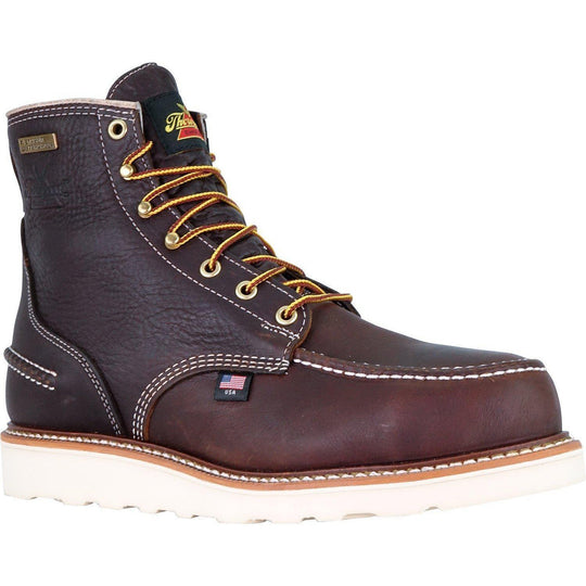 Thorogood Men's USA Made 1957 6" Moc Safety Toe Waterproof Wedge Work Boot 804-3600 - Overlook Boots