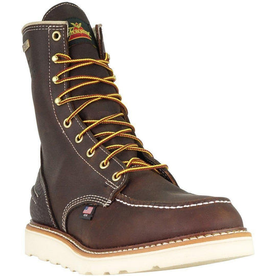 Thorogood Men's USA Made 1957 8" Moc Safety Toe Waterproof Wedge Work Boot 804-3800 - Overlook Boots