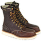 Thorogood Men's USA Made 1957 8" Moc Toe Waterproof Wedge Work Boot Brown 814-3800 8 / Medium / Brown - Overlook Boots