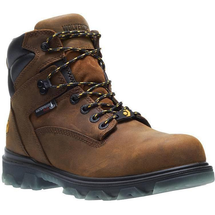 Wolverine Men's I-90 EPX Carbonmax Safety Toe Waterproof Work Boot Brown W10788 7 / Medium / Brown - Overlook Boots